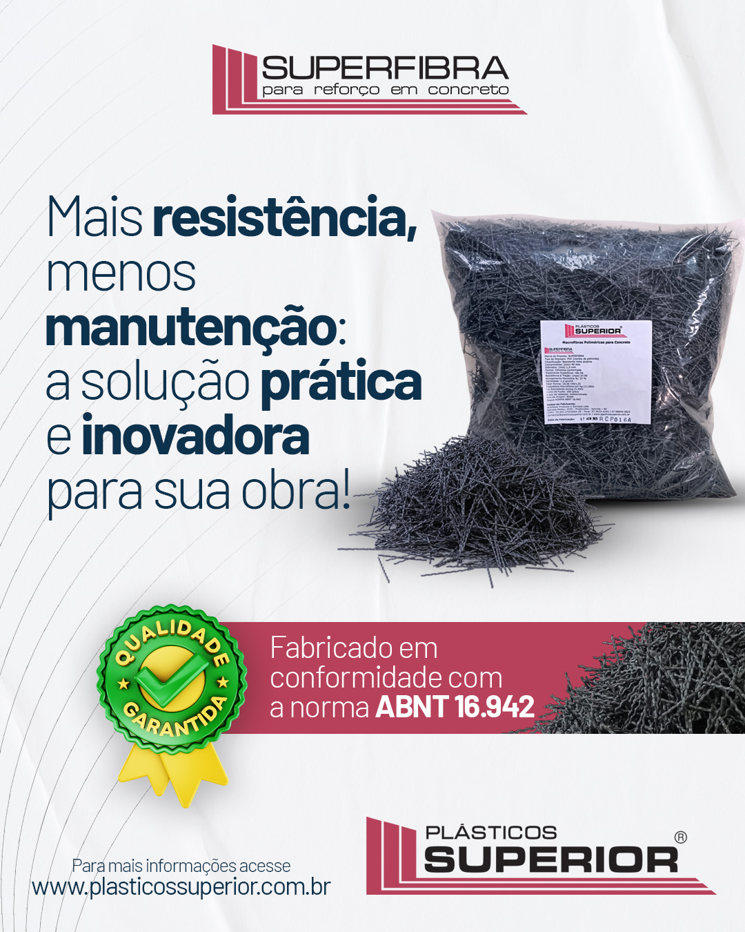 Superfibra – Macrofibras de PVC para Concreto